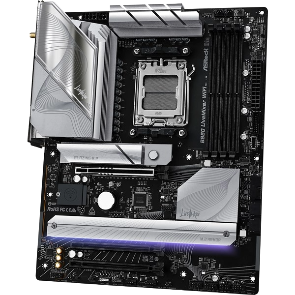 ASRock B850 LiveMixer WiFi AMD Socket AM5 Motherboard - 90-MXBQU0